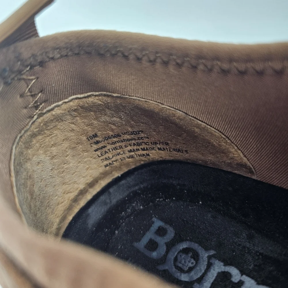 Born Soft Marcus Brown Leather Sneakers Loafers - Men’s‎ Size 10